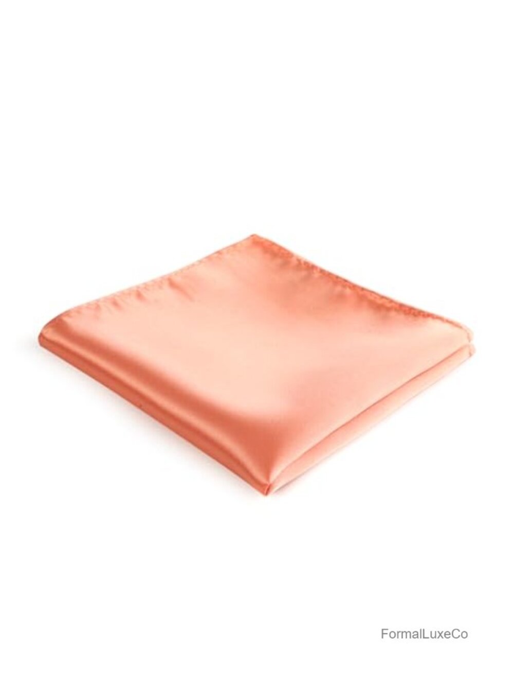 Handmade Solid Satin Tie with Matching Pocket Square